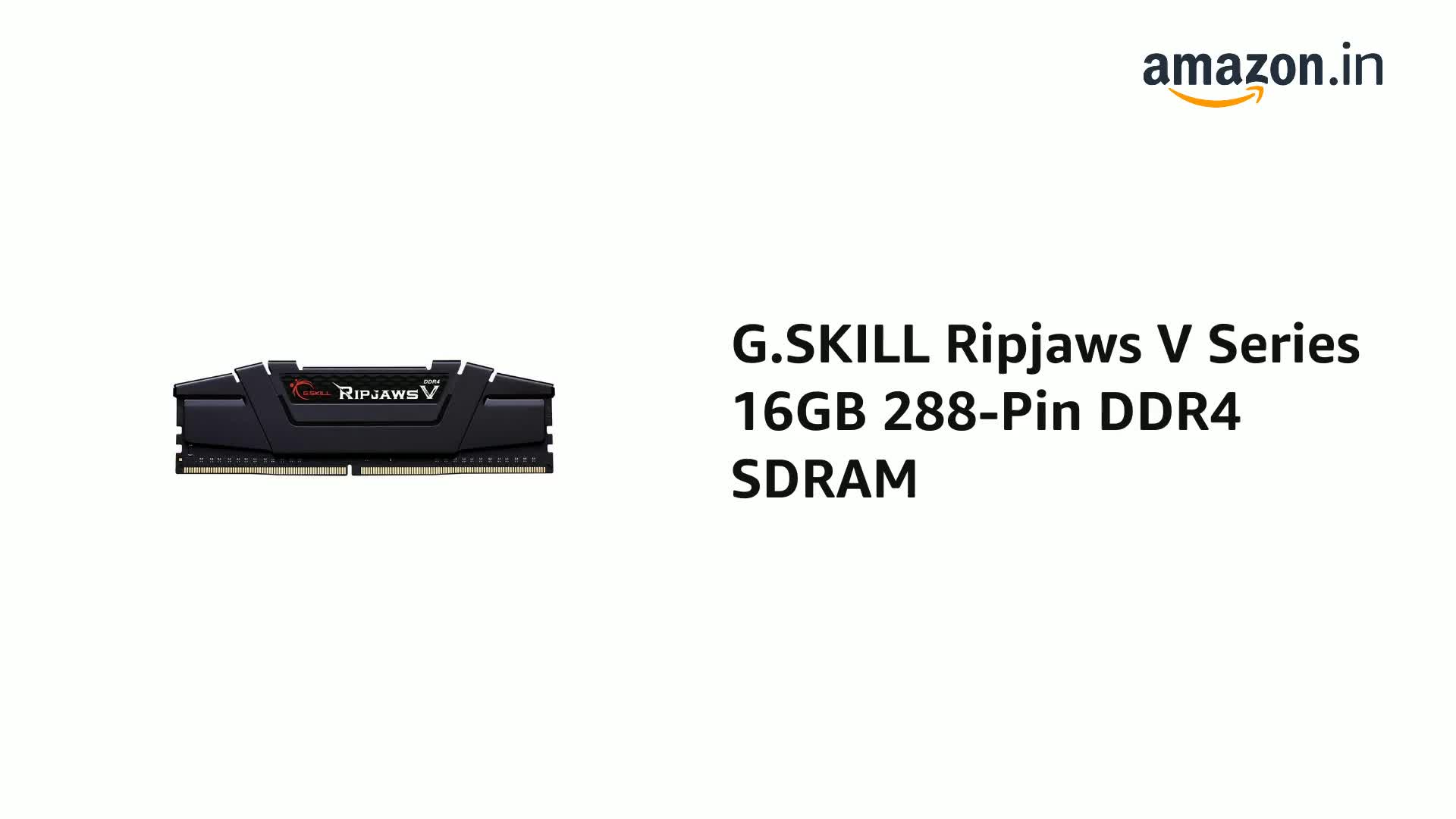 G.SKILL Ripjaws V 16GB DDR4 3200 MHz Desktop Memory RAM